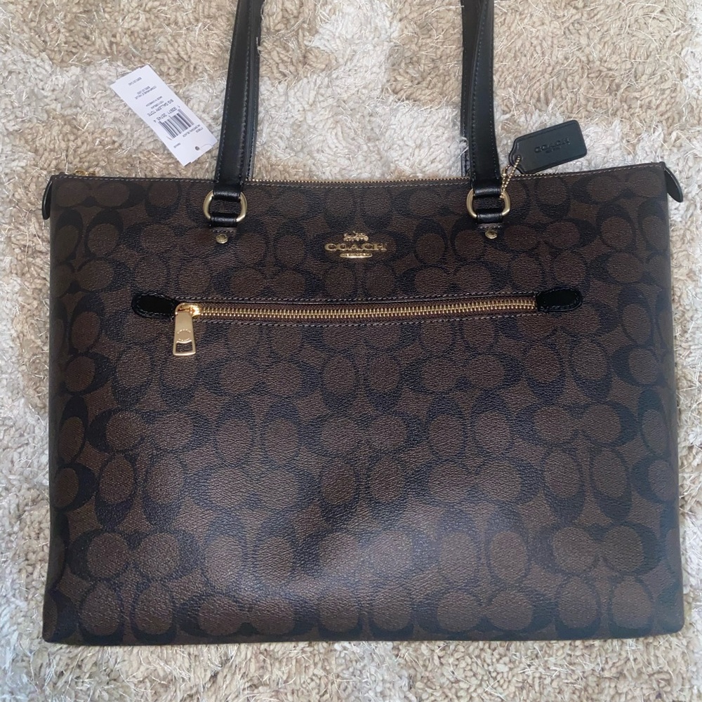 Coach brown tote